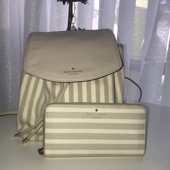 kate spade Handbags - 🎉 HP 🎉 Kate Spade Backpack + matching wallet ♠️